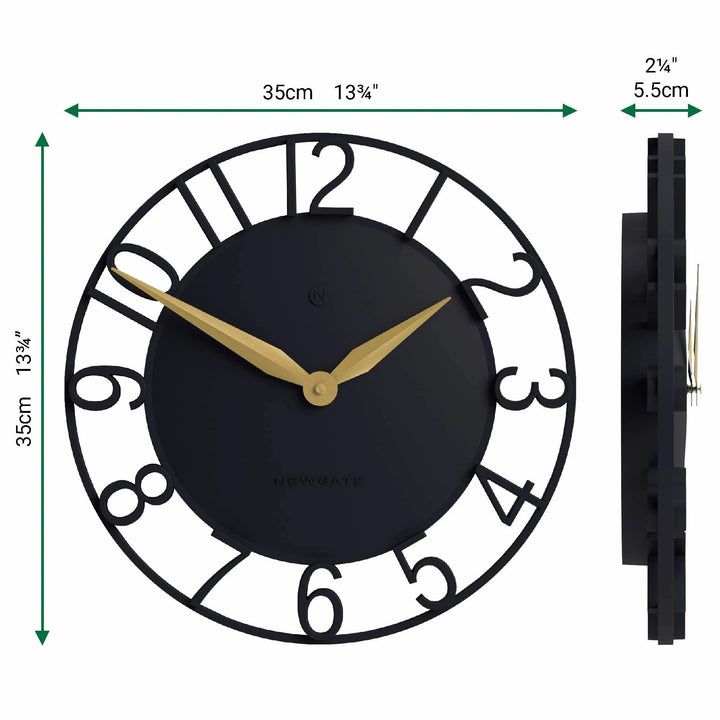Newgate Time Traveller Open Skeleton Wall Clock Petrol Blue 35cm NG-TIMET-PEBL 6