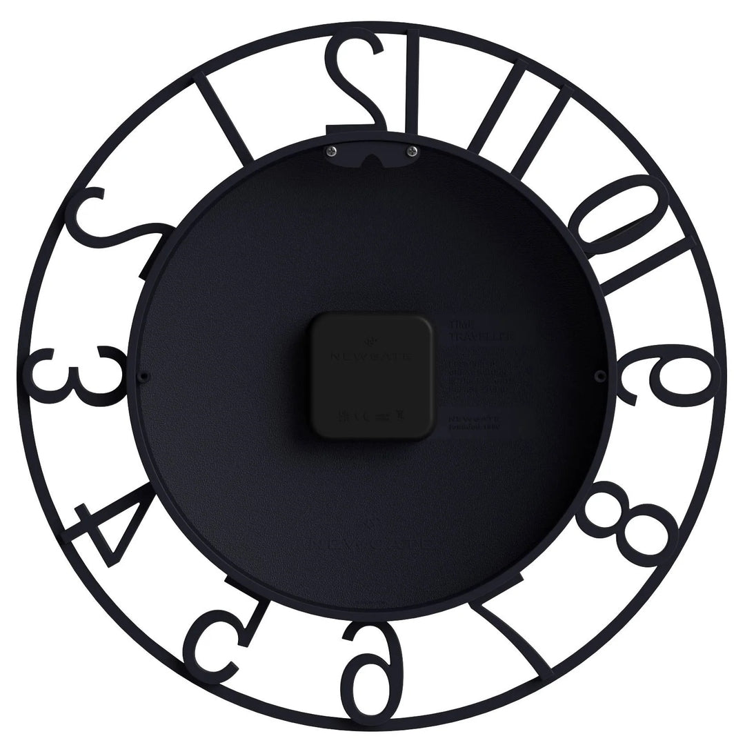 Newgate Time Traveller Open Skeleton Wall Clock Petrol Blue 35cm NG-TIMET-PEBL 7