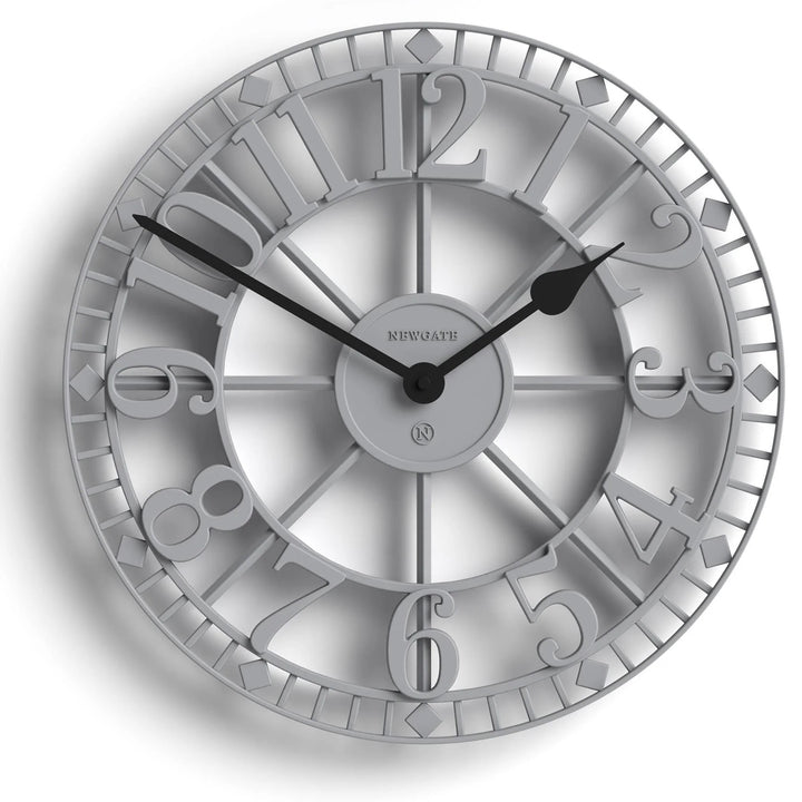 Newgate Warehouse Open Skeleton Wall Clock Clockwork Grey 40cm NG-WAREH-CGY 1