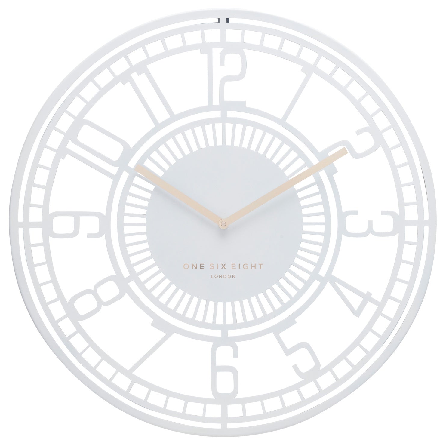 One Six Eight London Archie Retro Laser Cut Metal Wall Clock 60cm 23206 1