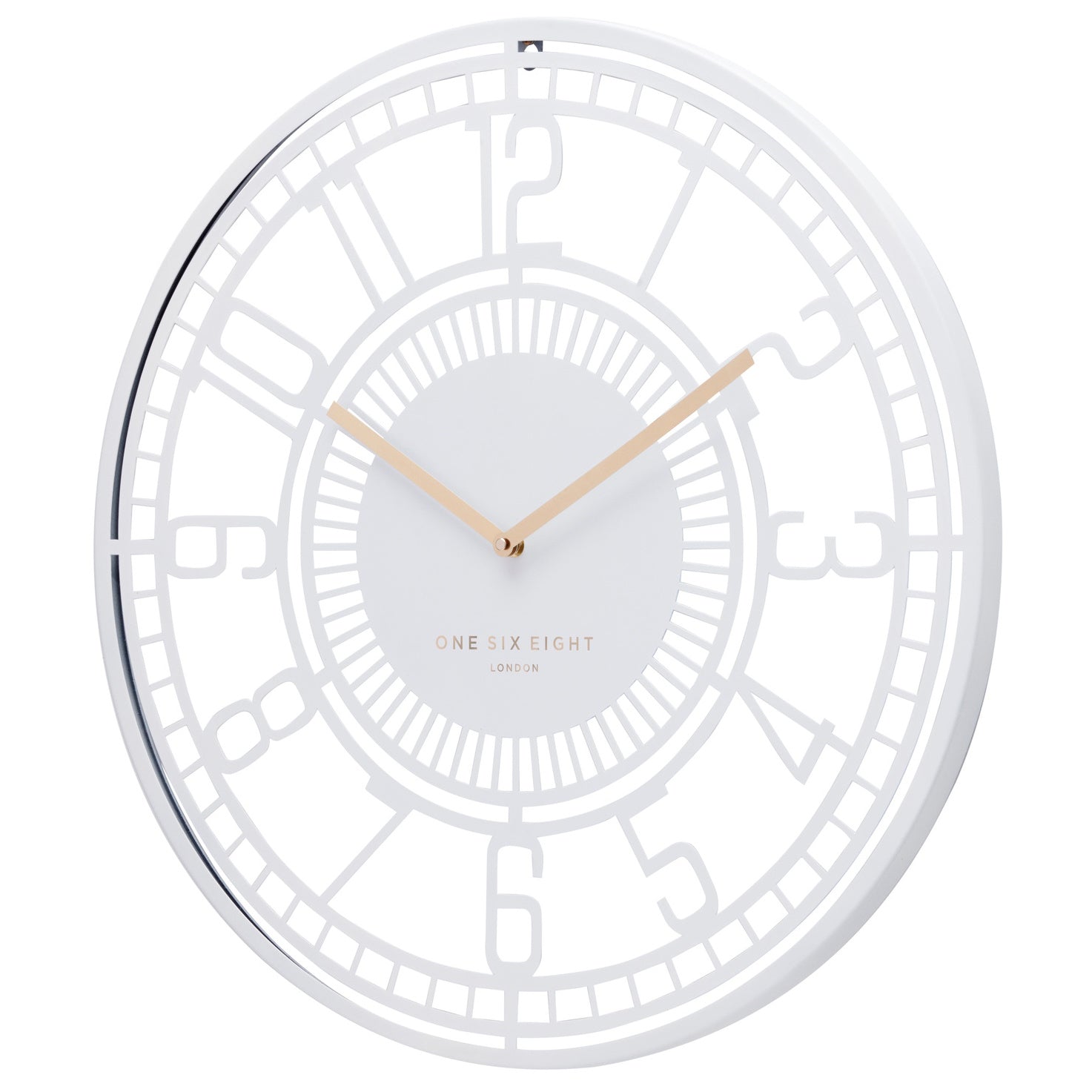 One Six Eight London Archie Retro Laser Cut Metal Wall Clock 60cm 23206 2