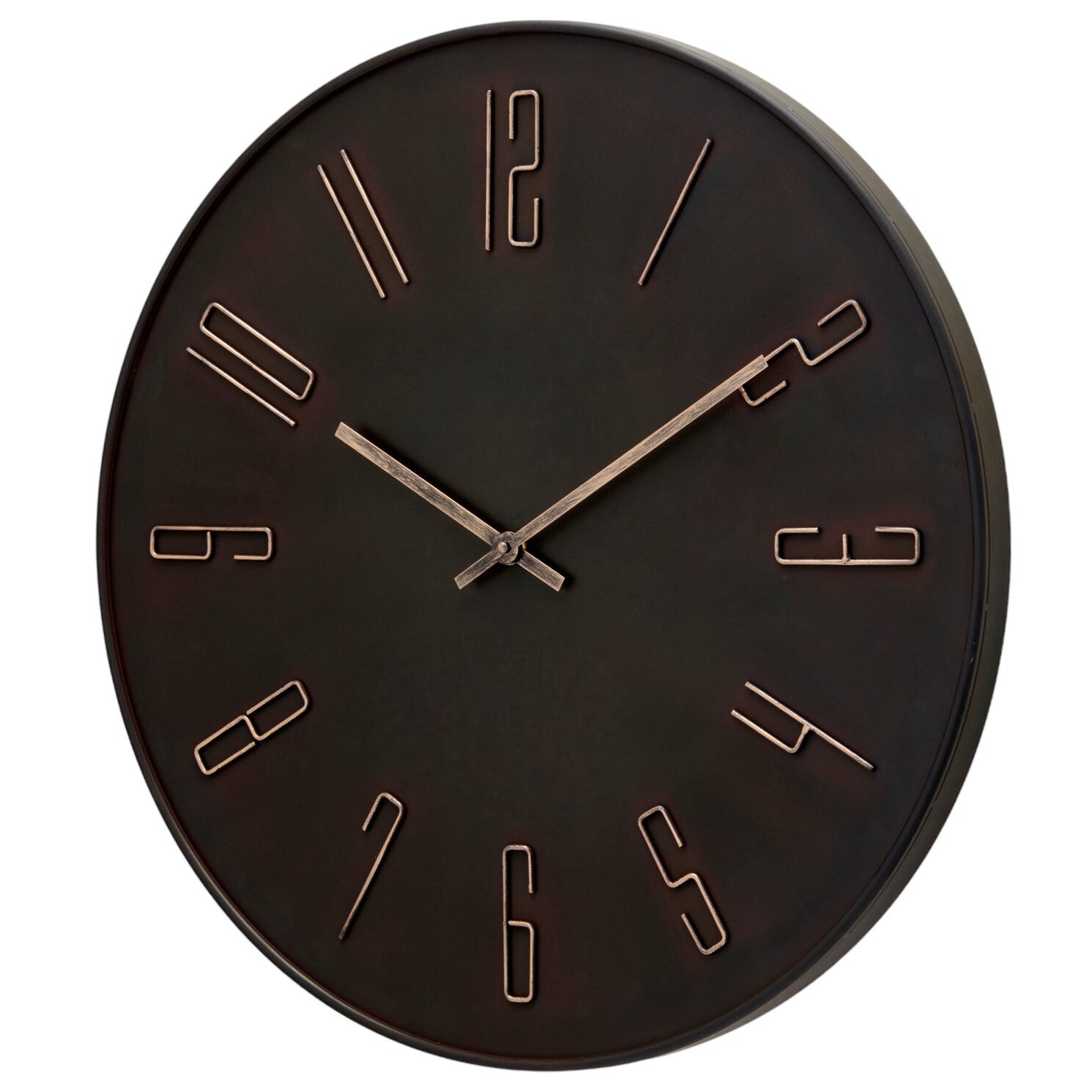 One Six Eight London Barcelona Metal Wall Clock Charcoal 60cm 23201 2