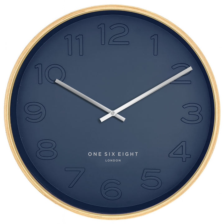 One Six Eight London Bella Wooden Wall Clock Ocean Blue 41cm 23216 1 #size_41cm