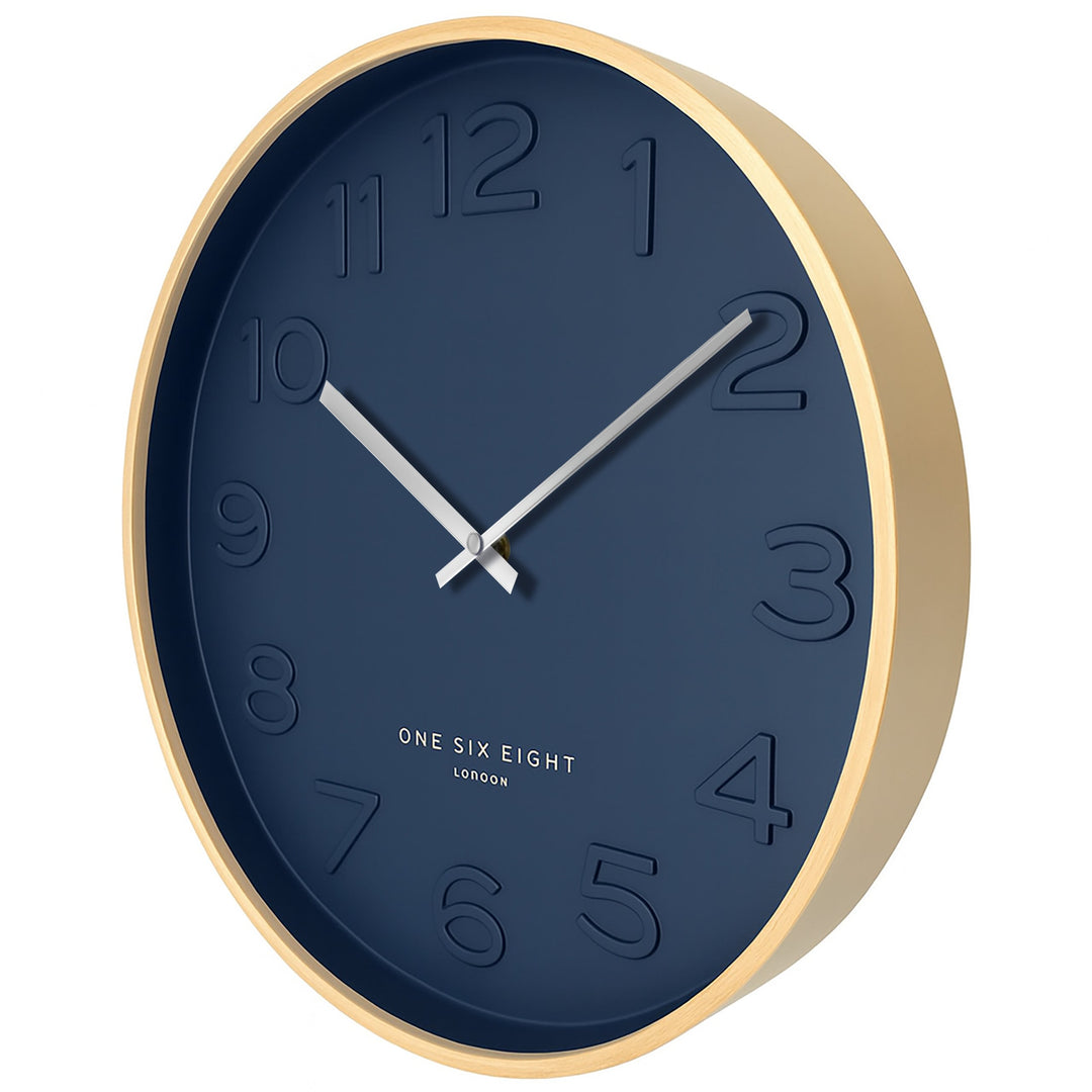 One Six Eight London Bella Wooden Wall Clock Ocean Blue 53cm 23219 2 #size_53cm