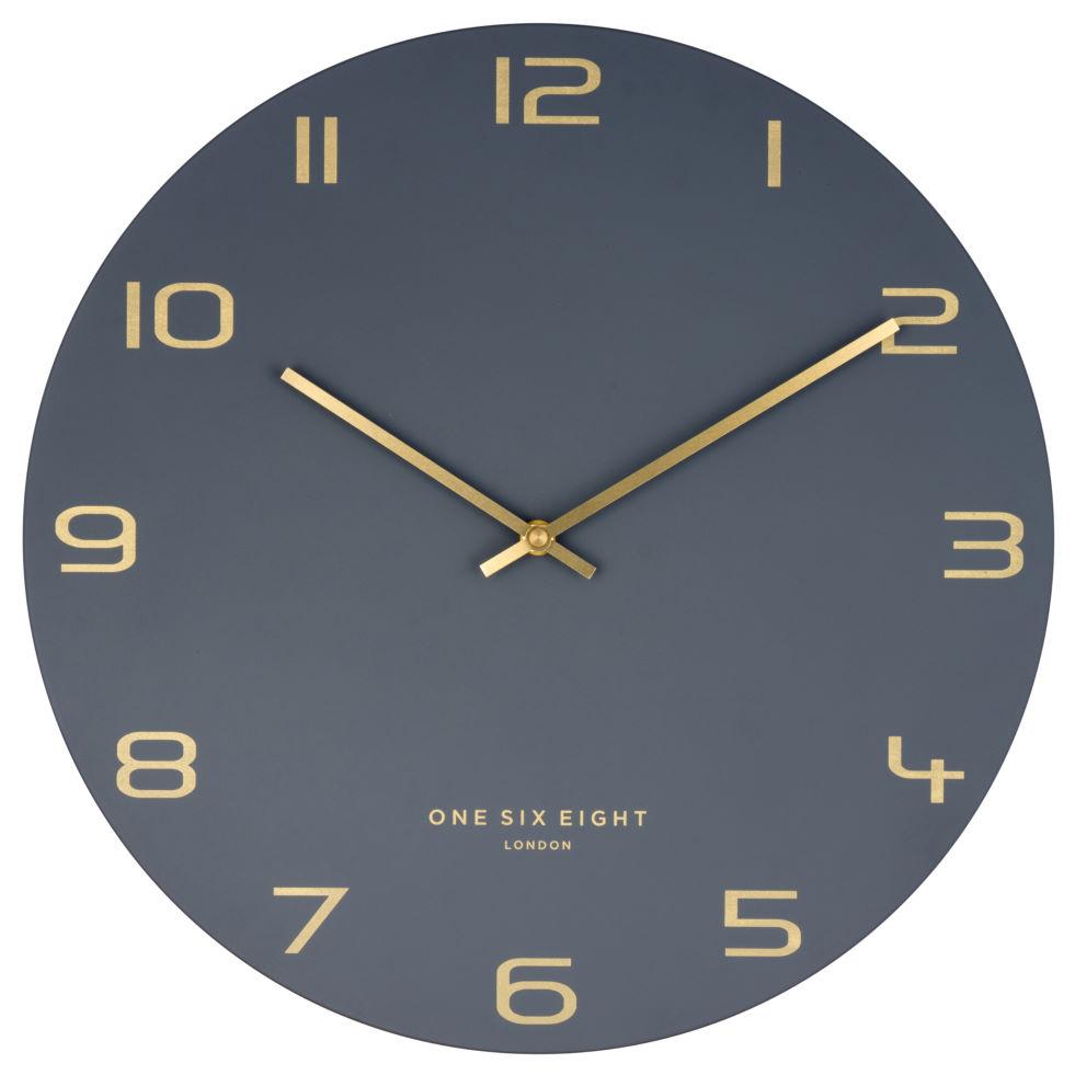 One Six Eight London Blake Wall Clock Charcoal Grey 30cm 22148 2 #size_30cm