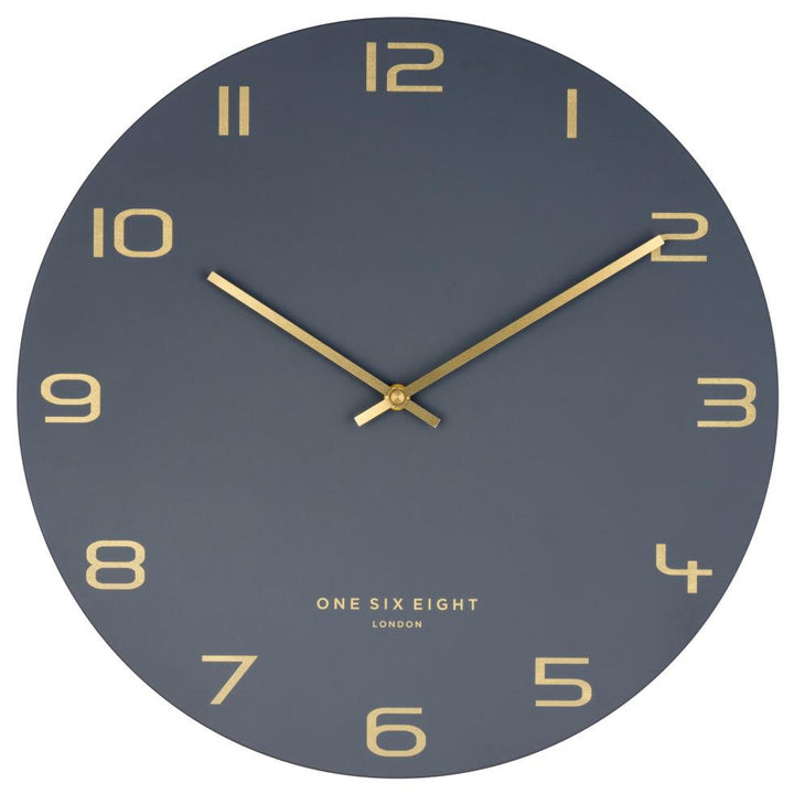 One Six Eight London Blake Wall Clock Charcoal Grey 30cm 22148 2 #size_30cm