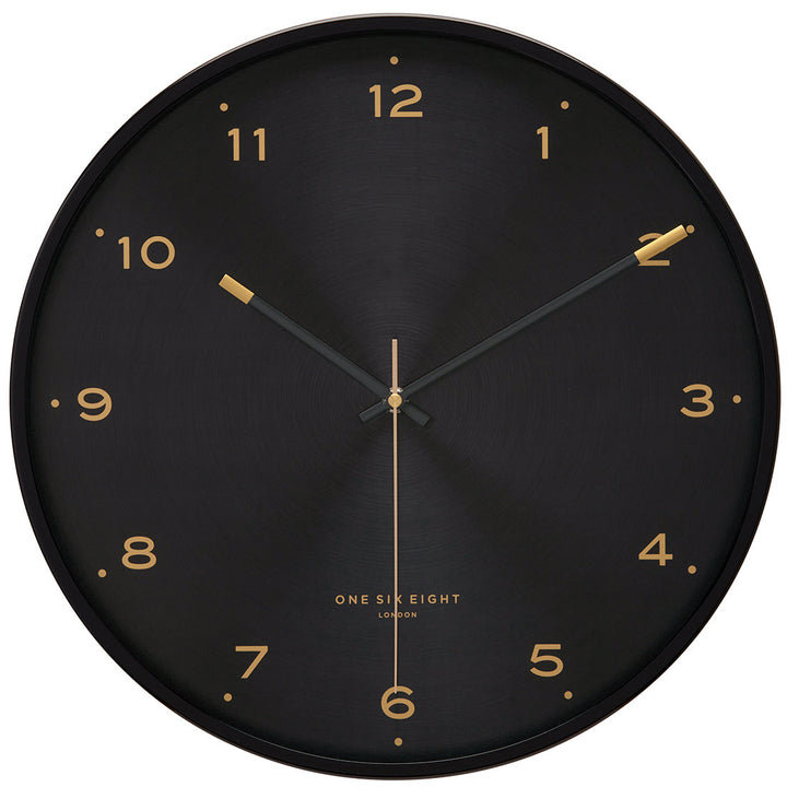 One Six Eight London Elsa Wall Clock Black 40cm 23166 1 #size_30cm