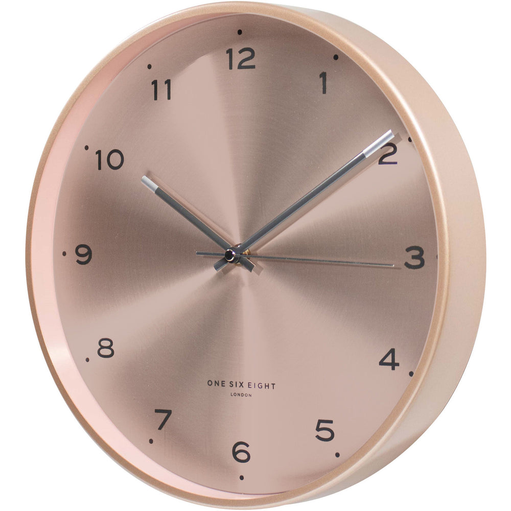 One Six Eight London Elsa Wall Clock Champagne Blush 30cm 23170 2