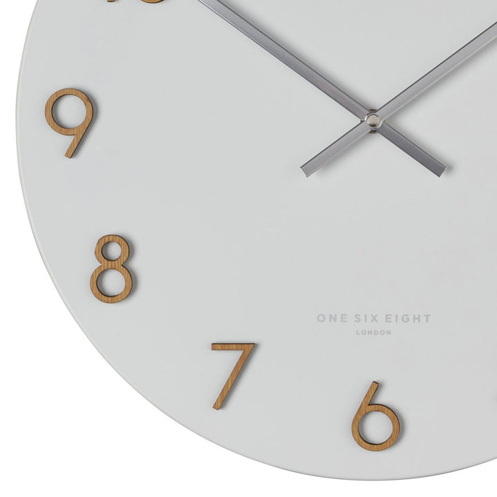 One Six Eight London Katelyn Metal Wall Clock White 40cm 22151 4 #size_40cm