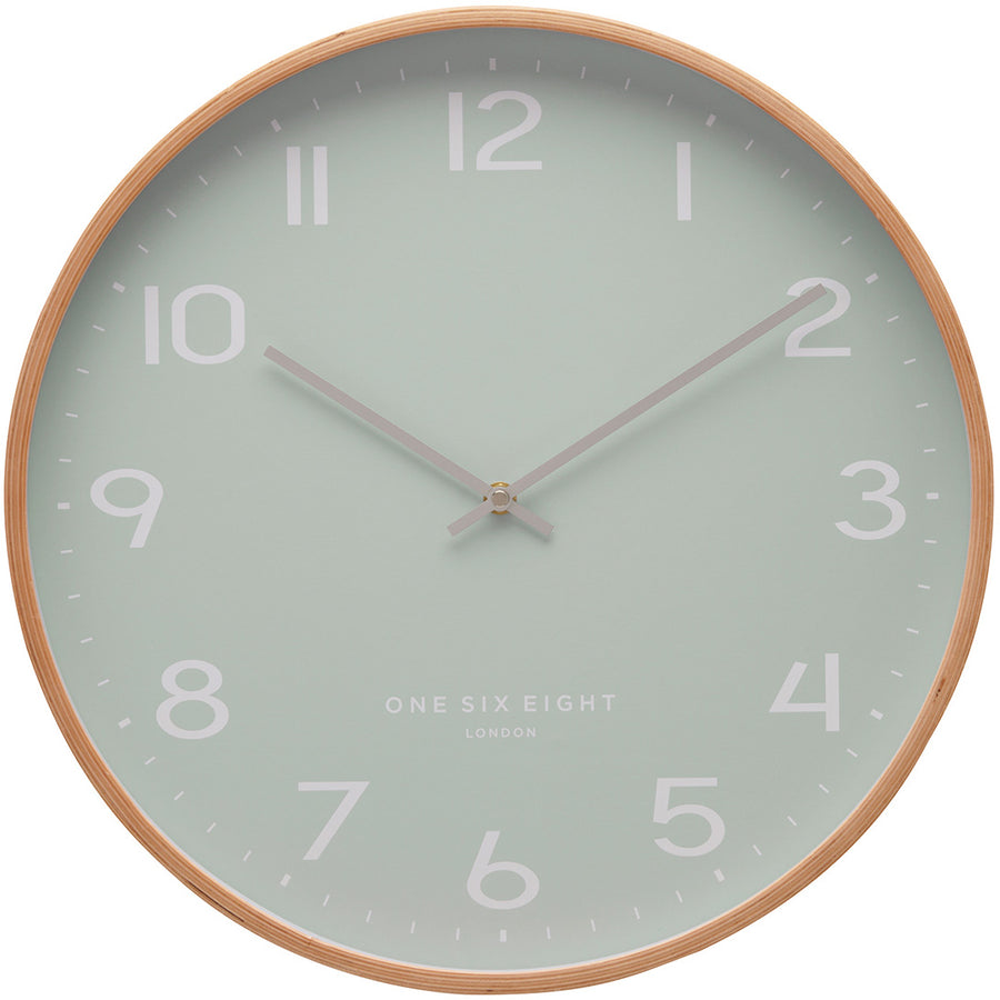 One Six Eight London Olivia Wall Clock Aqua Green 53cm 23186 1
