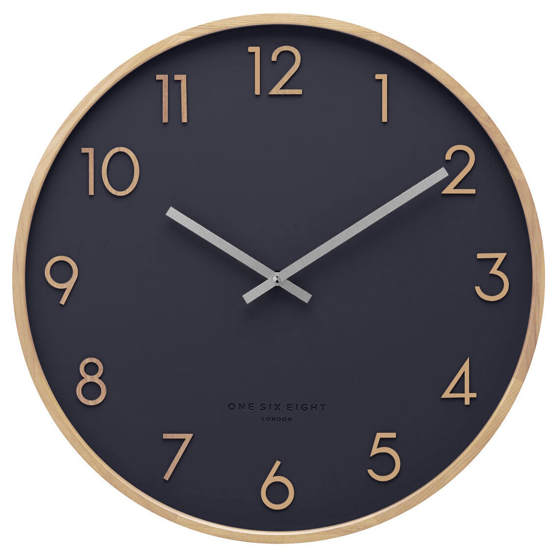 One Six Eight London Scarlett Wooden Wall Clock Navy 35cm 23212 1 #size_35cm