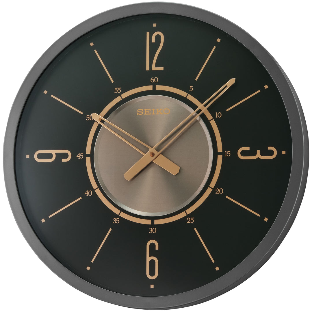 Seiko Cendria Decorative Wall Clock Black 51cm QXA759-K 1