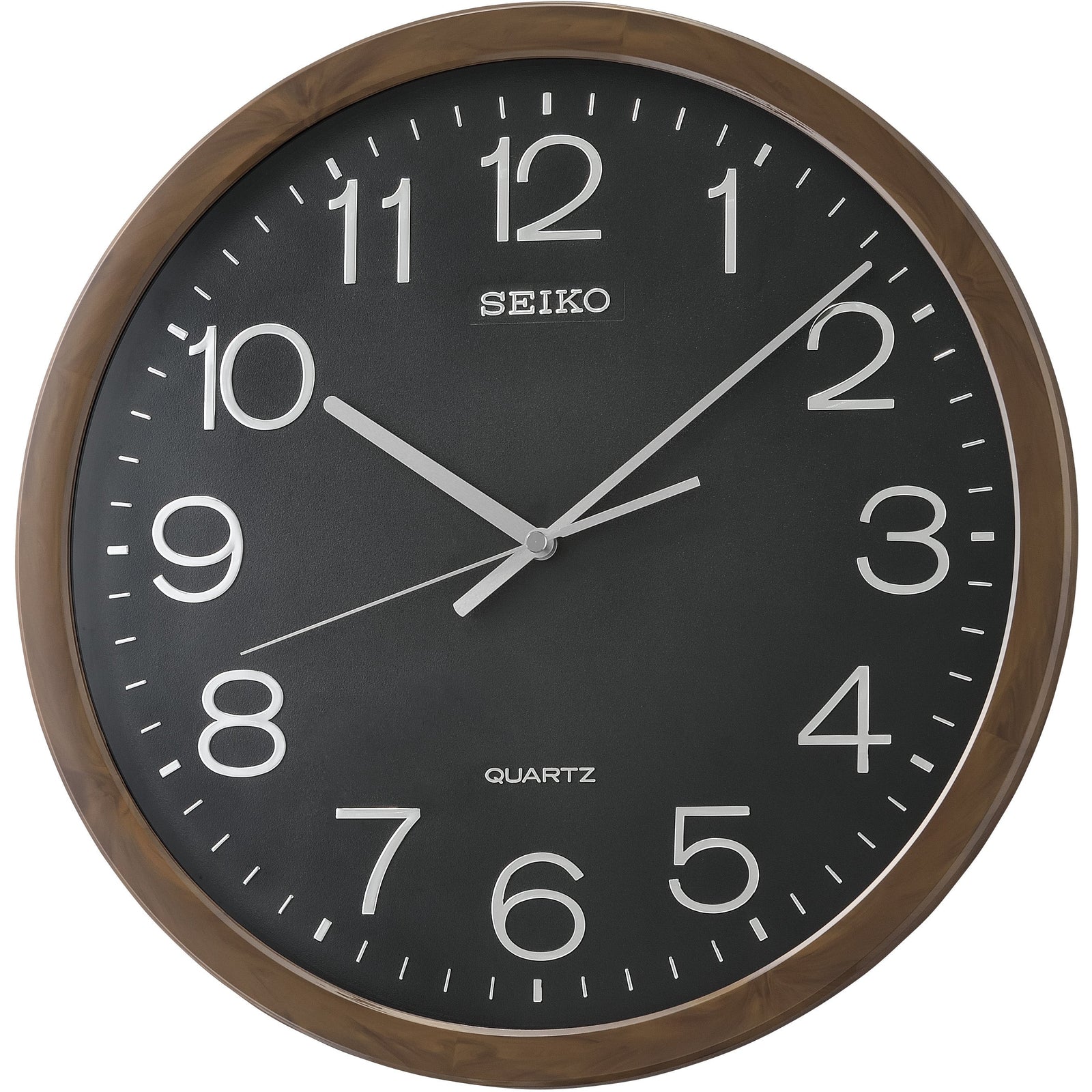 Seiko Harlow Wall Clock Brown Black 40cm QXA806-A 1 #size_40cm