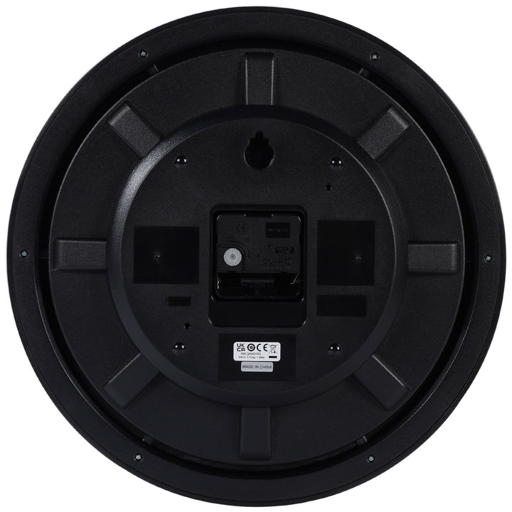 Seiko Lunovia Gold Accent Wall Clock Black 33cm QHA018-G 3