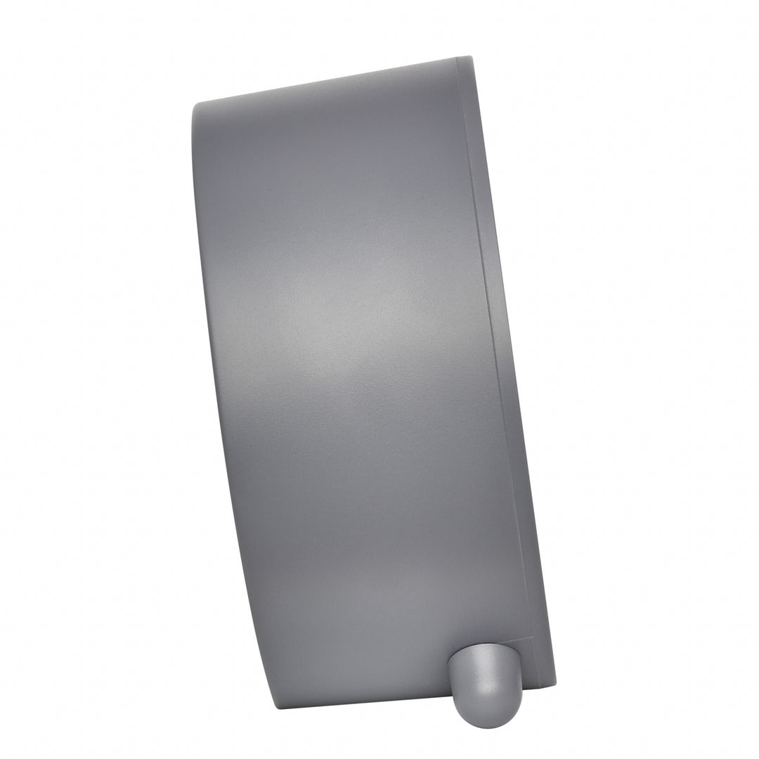 TFA Asher Analogue Round Modern Alarm Clock Grey 11cm 60.1043.10 4