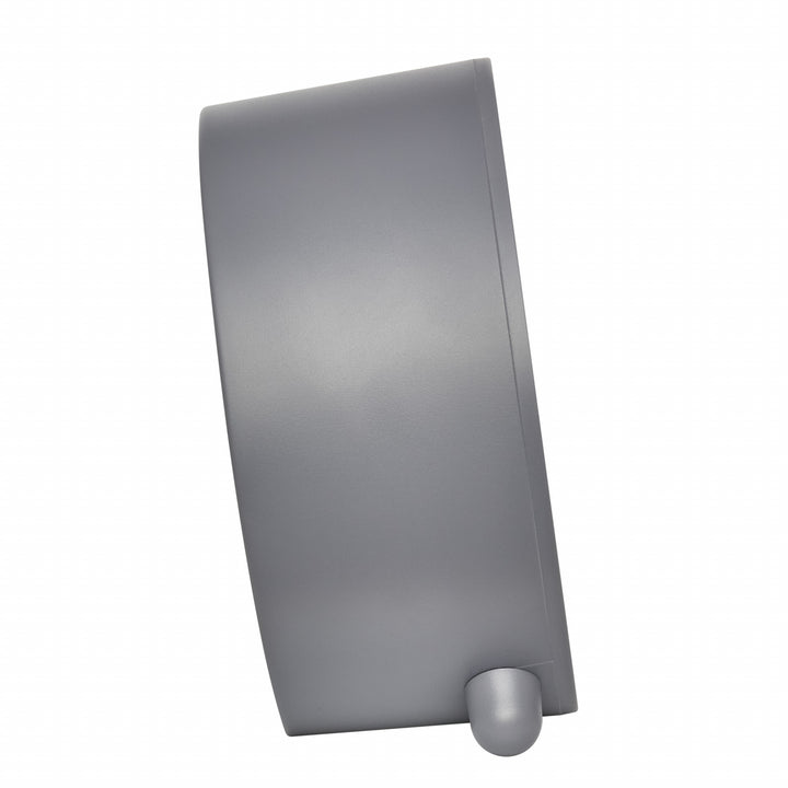 TFA Asher Analogue Round Modern Alarm Clock Grey 11cm 60.1043.10 4