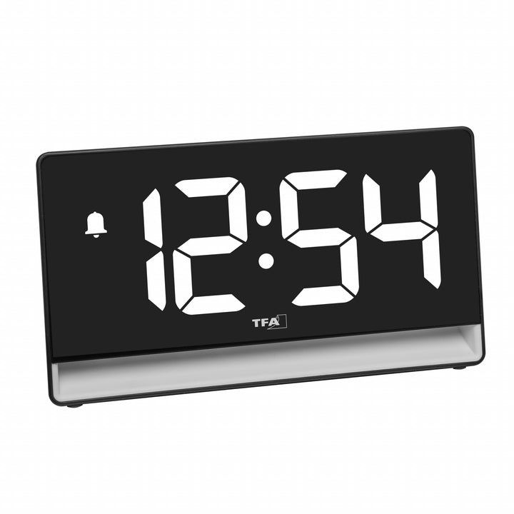 TFA Aura USB Powered LED Mood Light Alarm Clock 17cm 60.2051.01 2