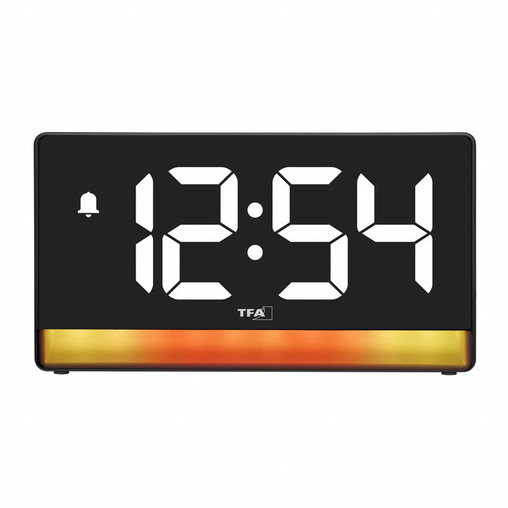 TFA Aura USB Powered LED Mood Light Alarm Clock 17cm 60.2051.01 6