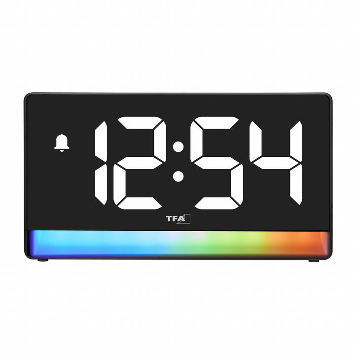 TFA Aura USB Powered LED Mood Light Alarm Clock 17cm 60.2051.01 7