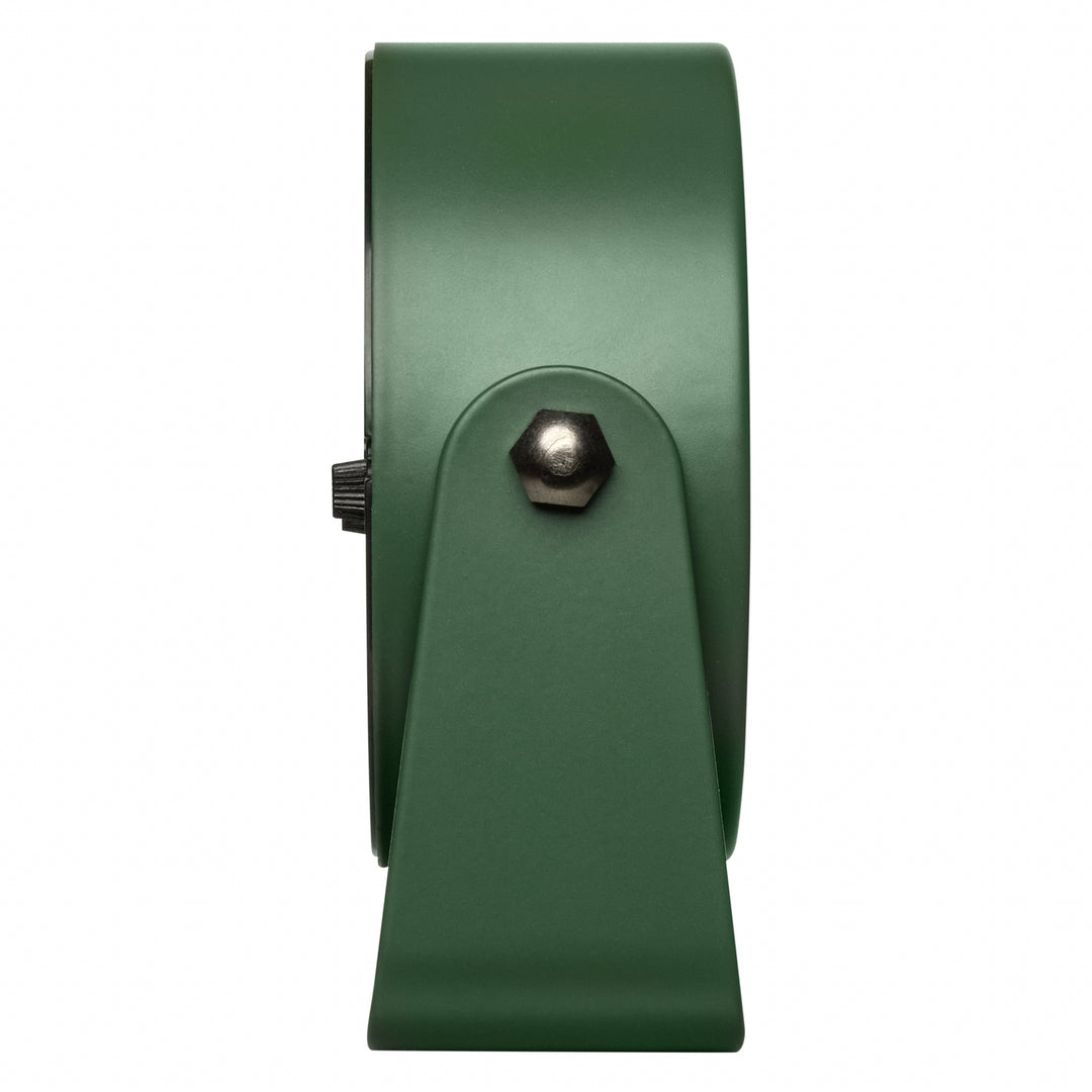 TFA Azure Analogue Rotating Stand Metal Alarm Clock Green 10cm 60.1042.04 3