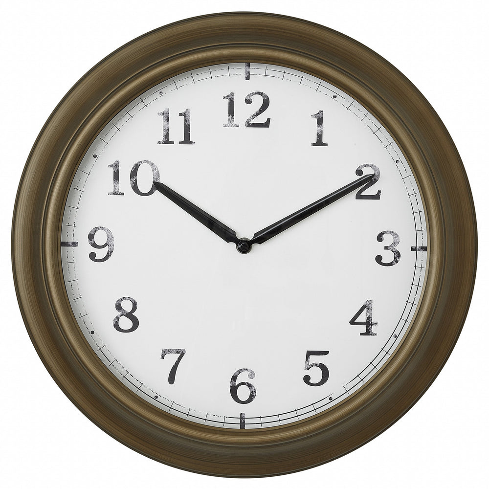 TFA Germany Foley Metal Outdoor Splashproof Wall Clock Dark Brown 39cm 60.3066.53 2