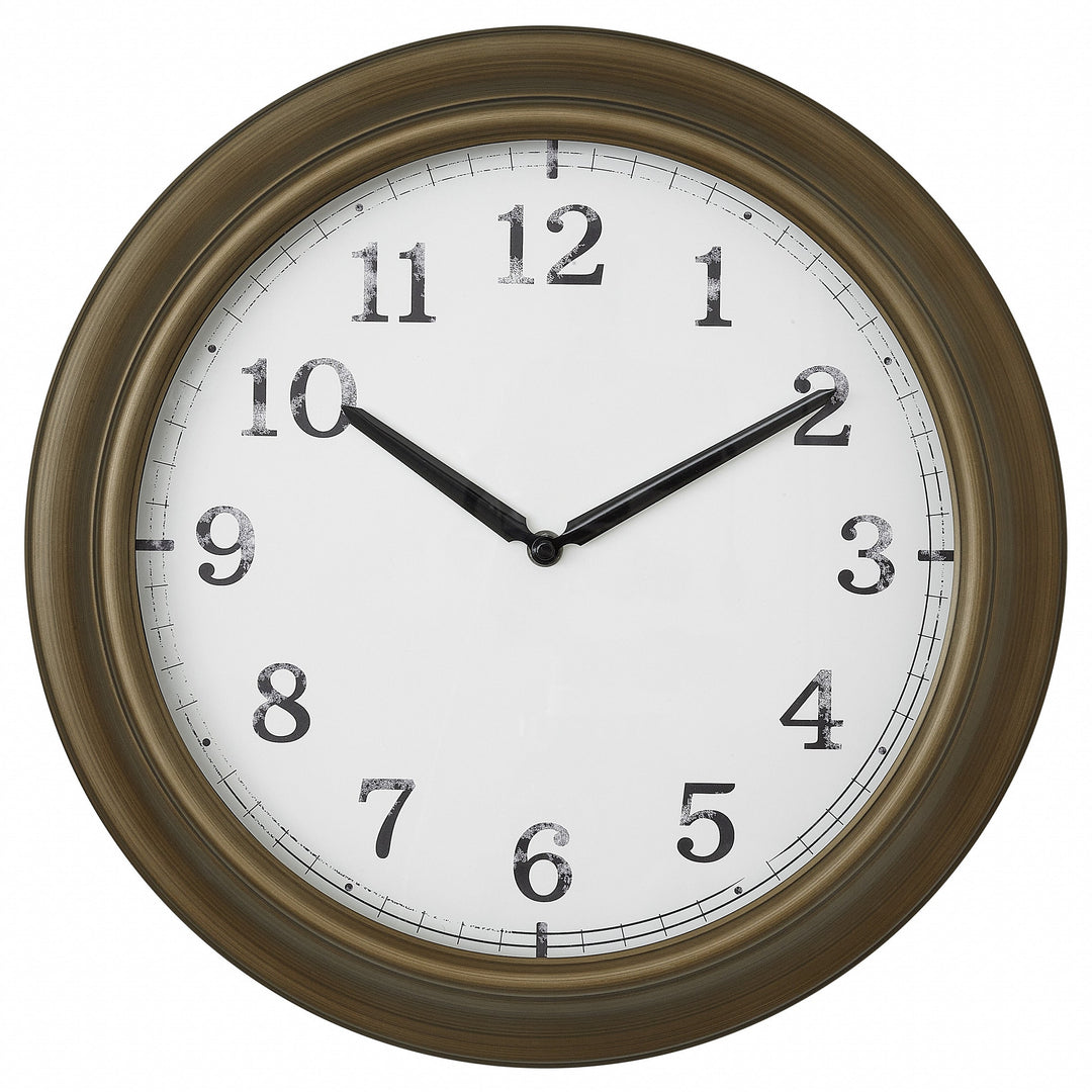 TFA Germany Foley Metal Outdoor Splashproof Wall Clock Dark Brown 39cm 60.3066.53 2