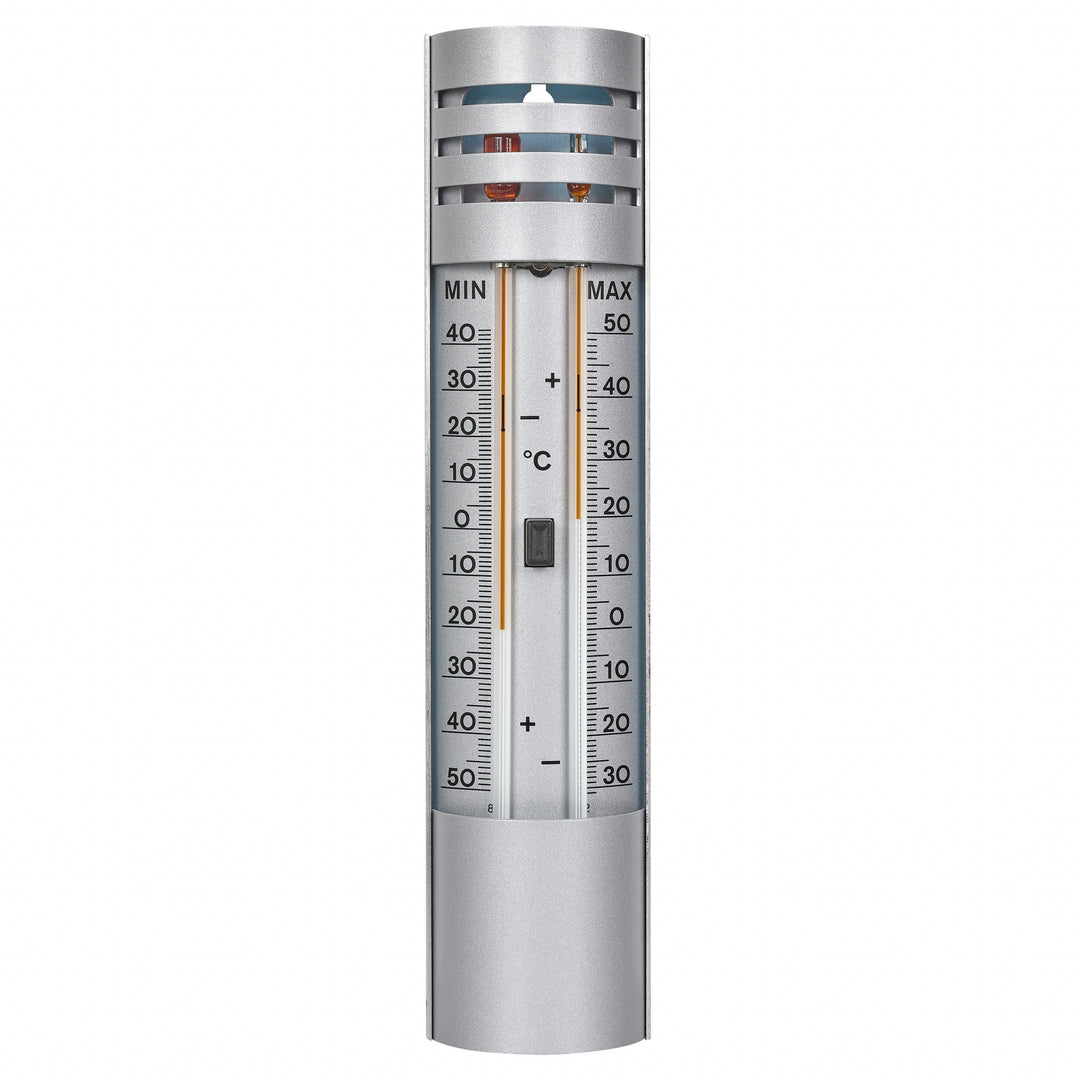 TFA Germany Maxima Minima Aluminium Outdoor Weatherproof Thermometer 22cm 10.2007 no overlay