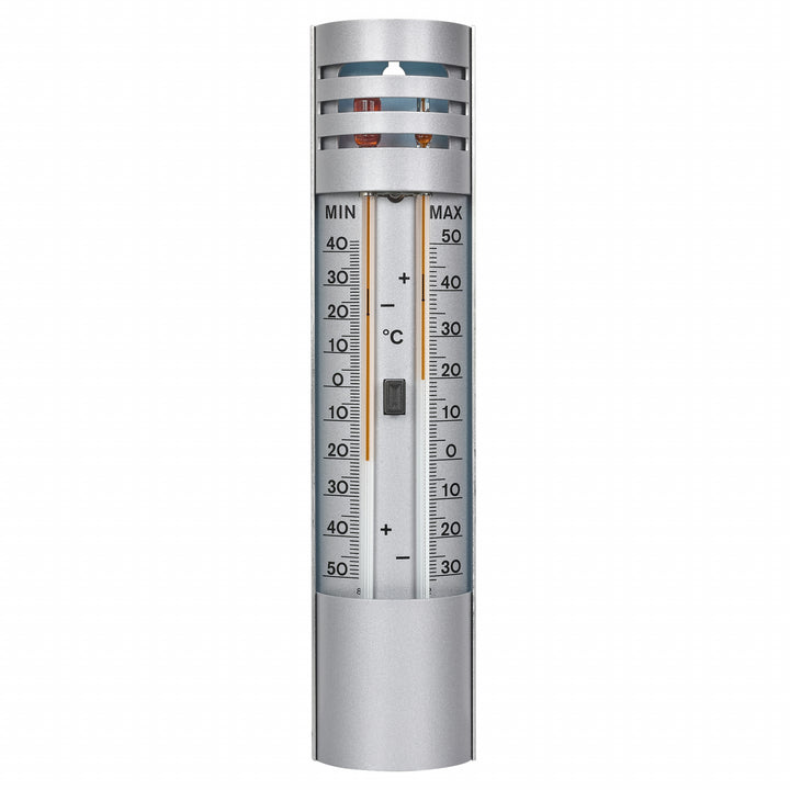 TFA Germany Maxima Minima Aluminium Outdoor Weatherproof Thermometer 22cm 10.2007 no overlay