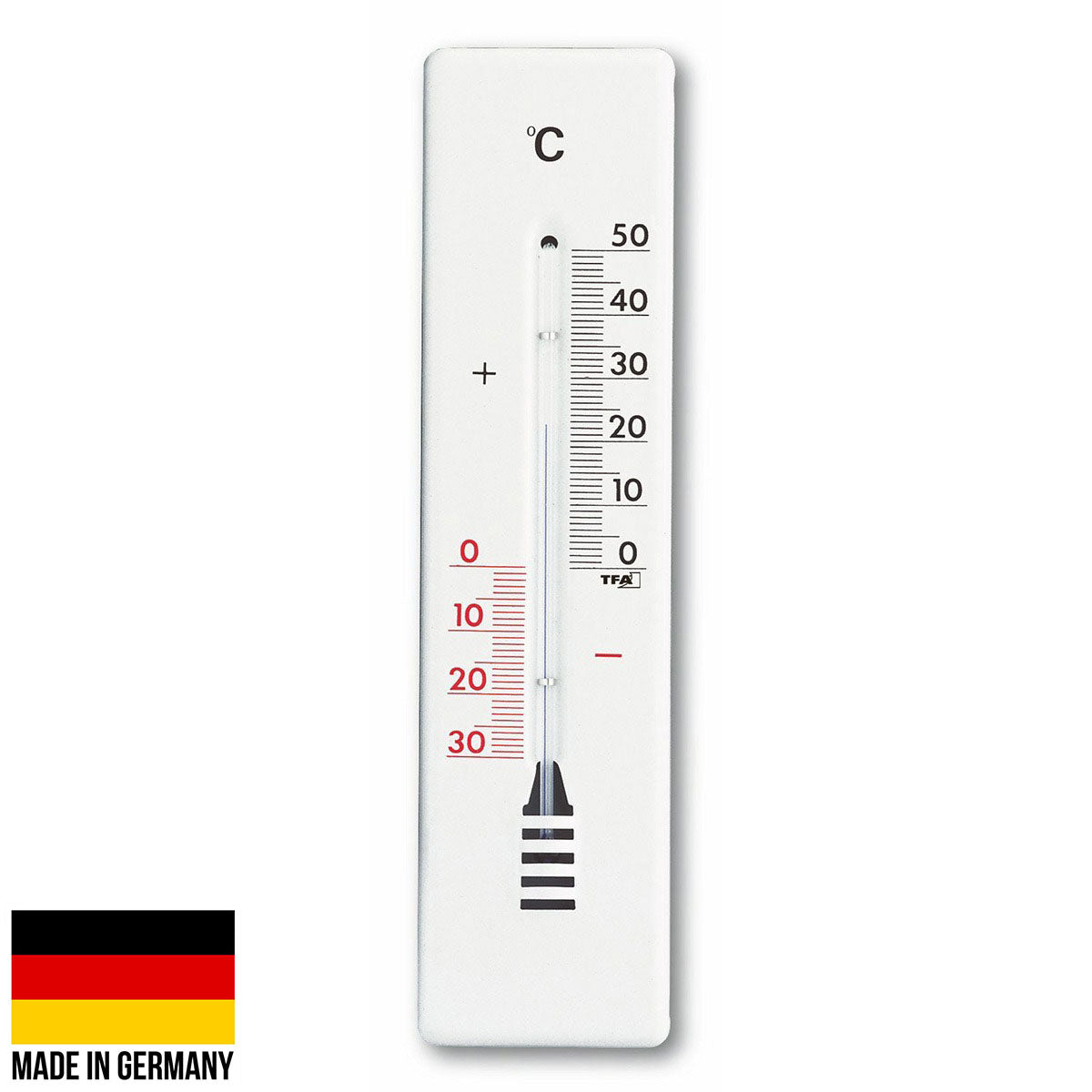 TFA Germany Mendel Metal Outdoor Weatherproof Thermometer White 22cm 12.2009 1