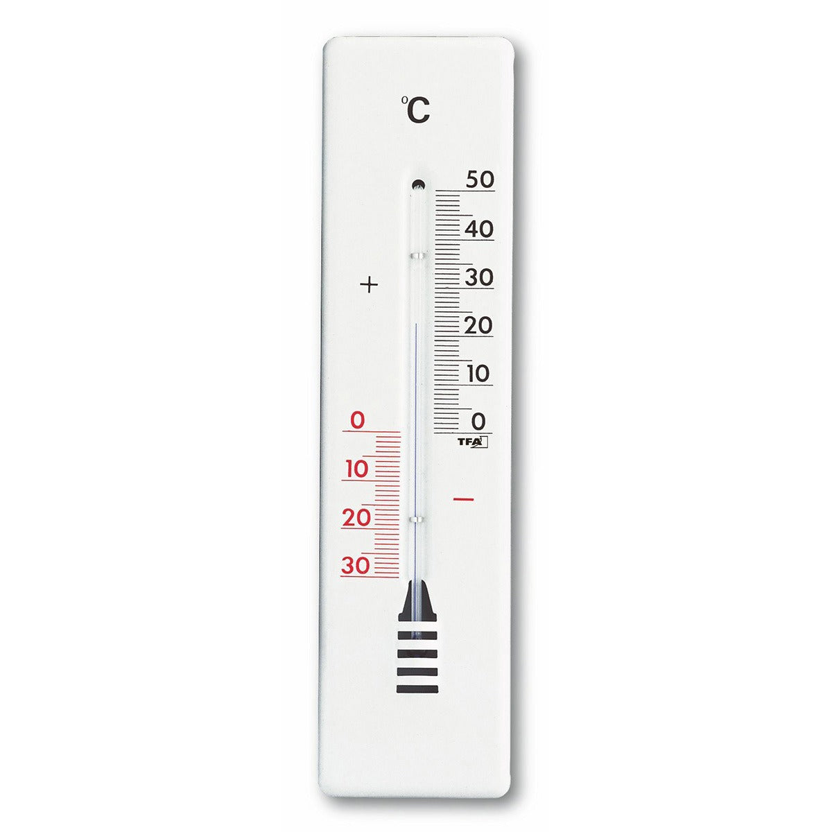 TFA Germany Mendel Metal Outdoor Weatherproof Thermometer White 22cm 12.2009 no overlay