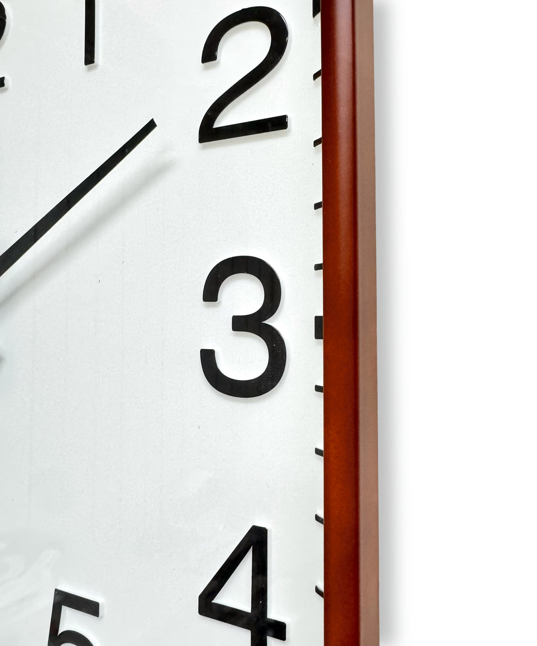 Victory Benny Rectangle 3D Number Wall Clock Brown 34cm CBL-6866BR 5