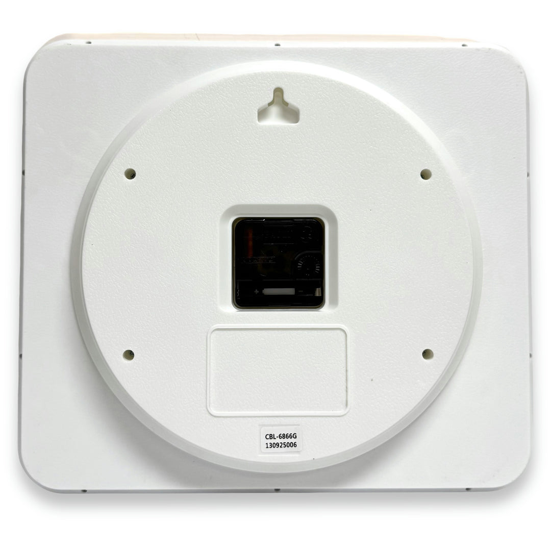 Victory Benny Rectangle 3D Number Wall Clock Brown 34cm CBL-6866BR 6