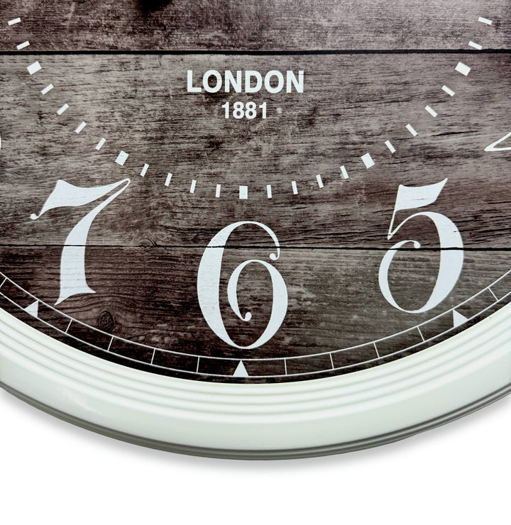 Victory Bernard Classic Kensington Metal Station Wall Clock White 58cm CHH-377 4