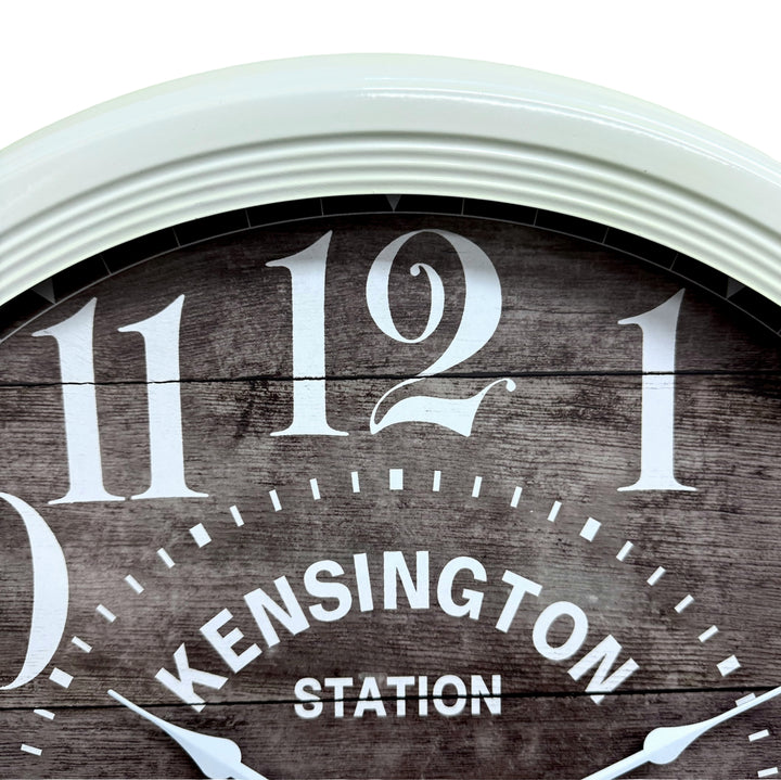 Victory Bernard Classic Kensington Metal Station Wall Clock White 58cm CHH-377 5
