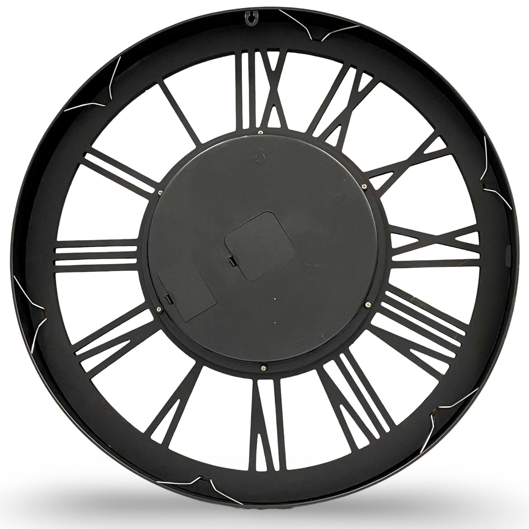 Victory Continental Black Metal Moving Gears Wall Clock 60cm CCM-1663 8