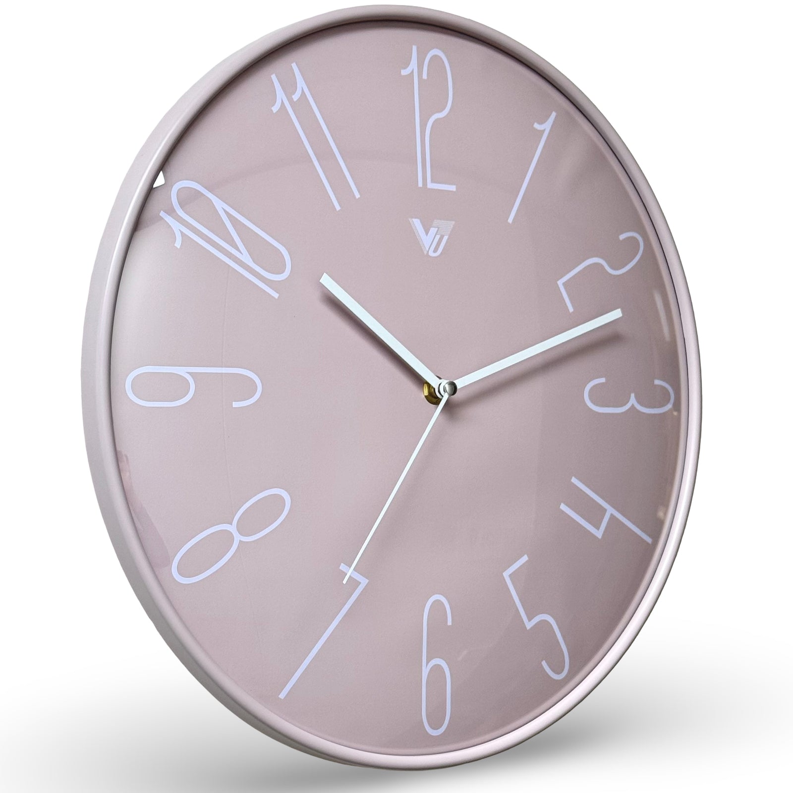 Victory Janet Convex Glass Modern Wall Clock Pink 35cm CWH-6068PK 1