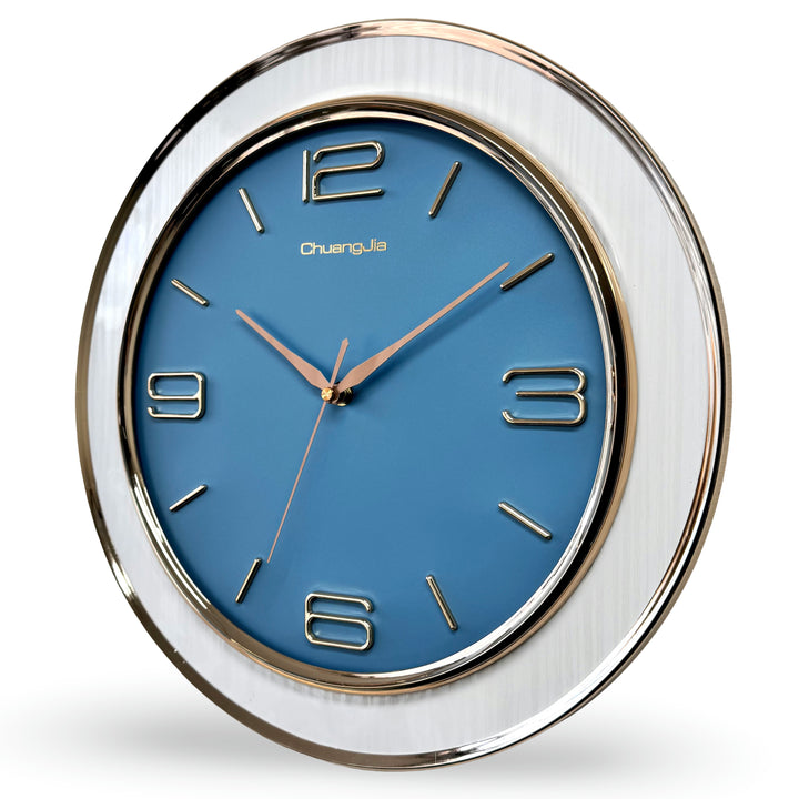 Victory Laney Modern Quarter Numbers Wall Clock Blue 39cm CCJ-6819BL 3