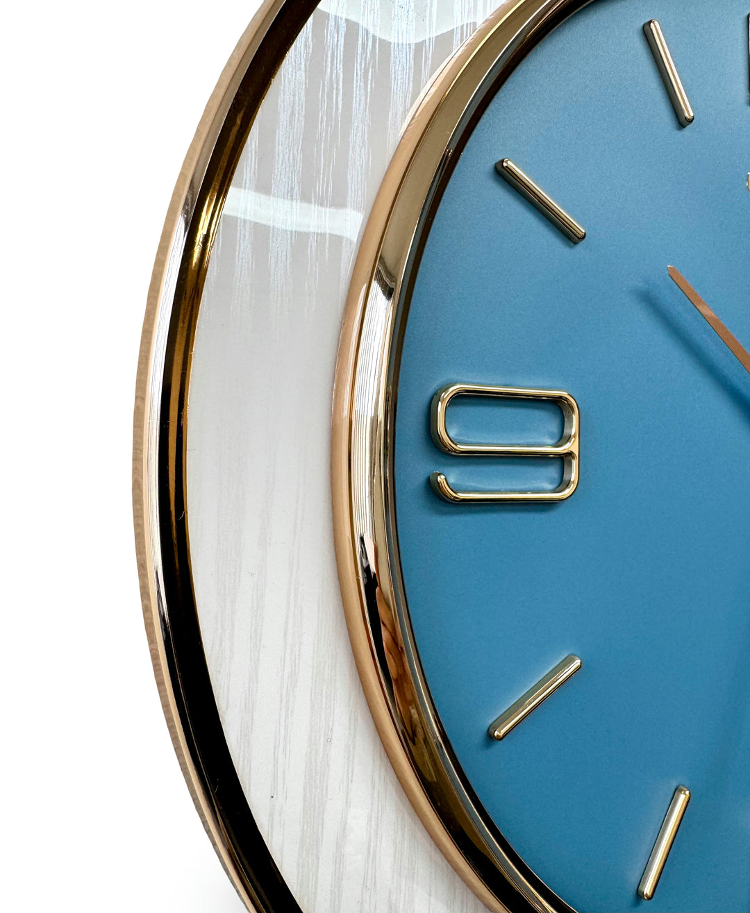Victory Laney Modern Quarter Numbers Wall Clock Blue 39cm CCJ-6819BL 4