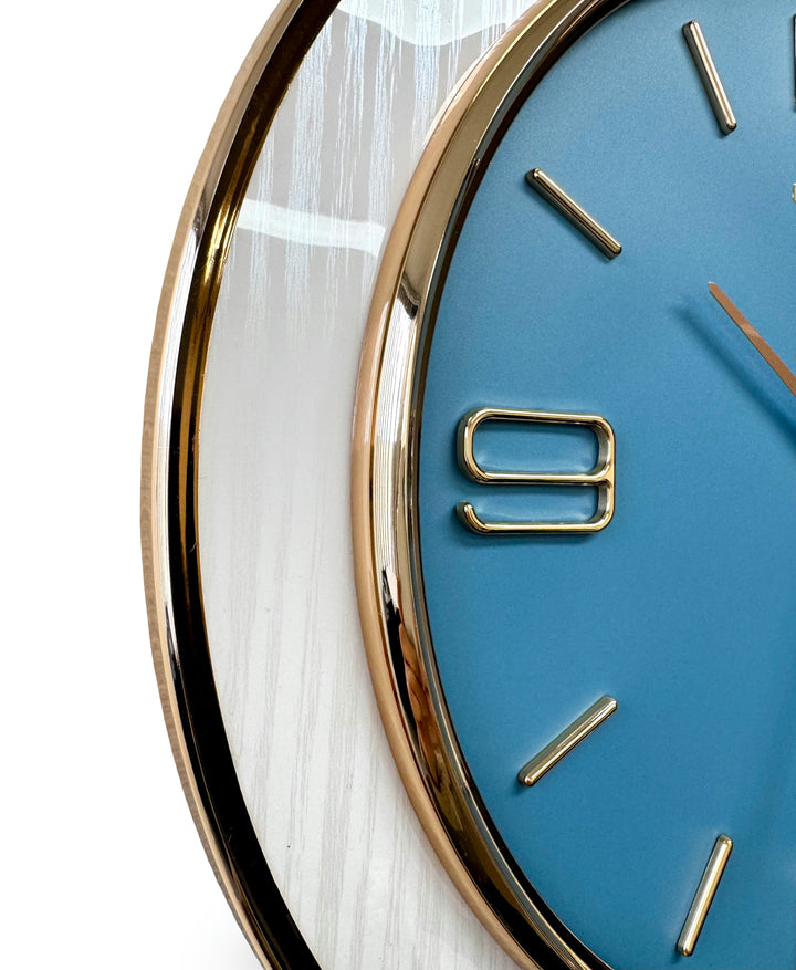Victory Laney Modern Quarter Numbers Wall Clock Blue 39cm CCJ-6819BL 4