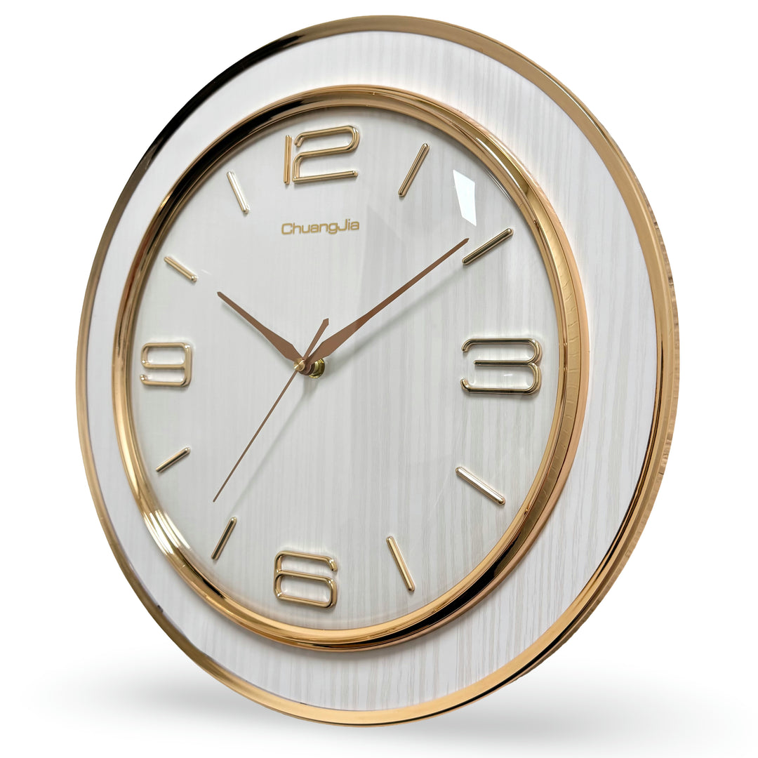 Victory Laney Modern Quarter Numbers Wall Clock White 39cm CCJ-6819WT 3