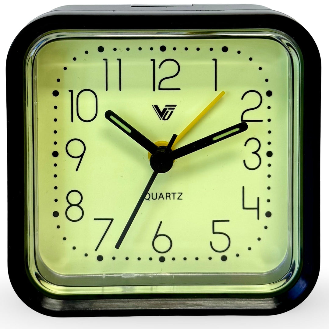 Victory Lester Luminous Cube Alarm Clock Black 9cm TCG-8680BK 3