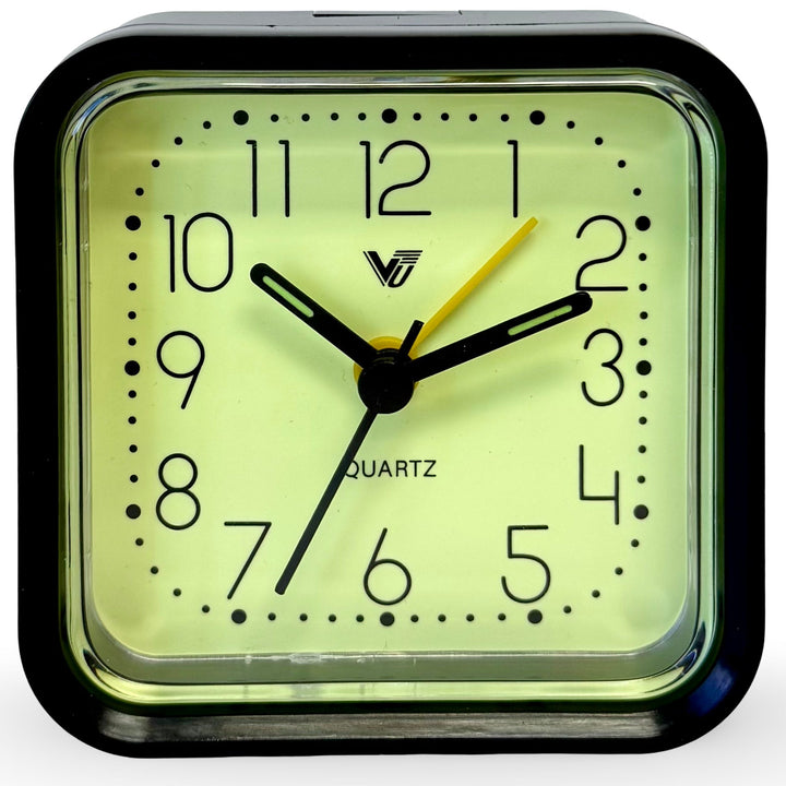 Victory Lester Luminous Cube Alarm Clock Black 9cm TCG-8680BK 3