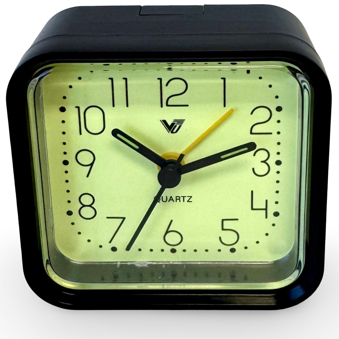 Victory Lester Luminous Cube Alarm Clock Black 9cm TCG-8680BK 5