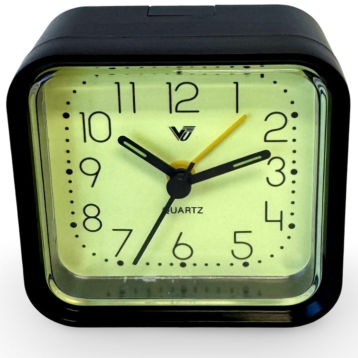 Victory Lester Luminous Cube Alarm Clock Black 9cm TCG-8680BK 5