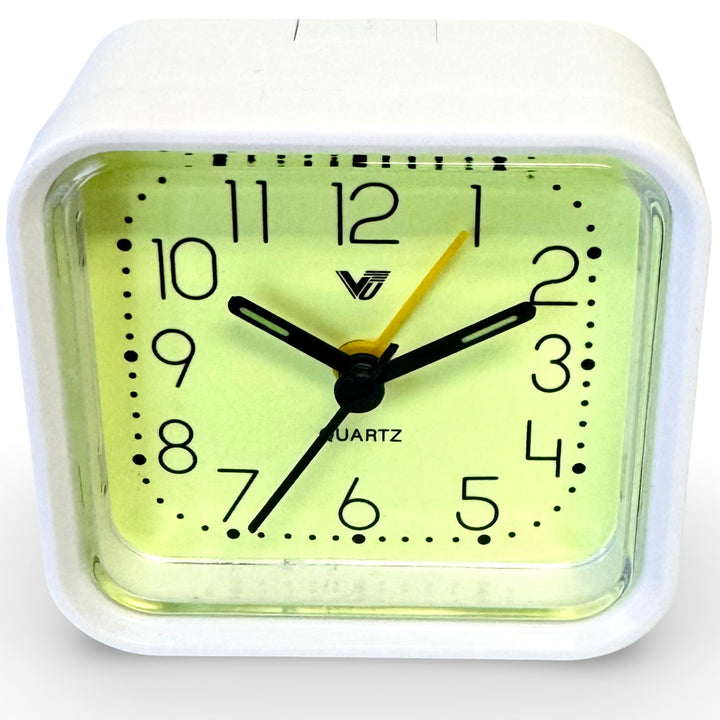 Victory Lester Luminous Cube Alarm Clock White 9cm TCG-8680WT 5