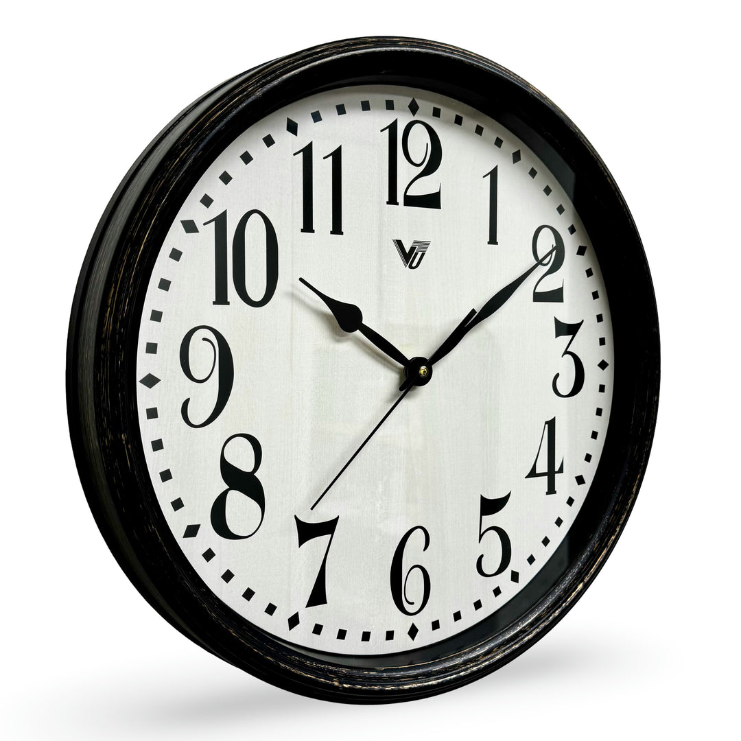 Victory Marlowe Classic Wall Clock Black 41cm CJH-6203BK 1