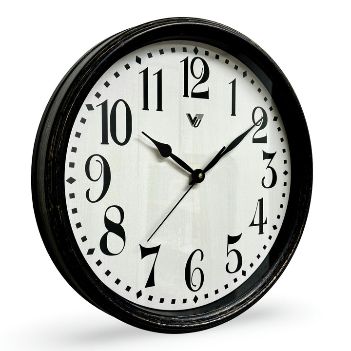 Victory Marlowe Classic Wall Clock Black 41cm CJH-6203BK 1