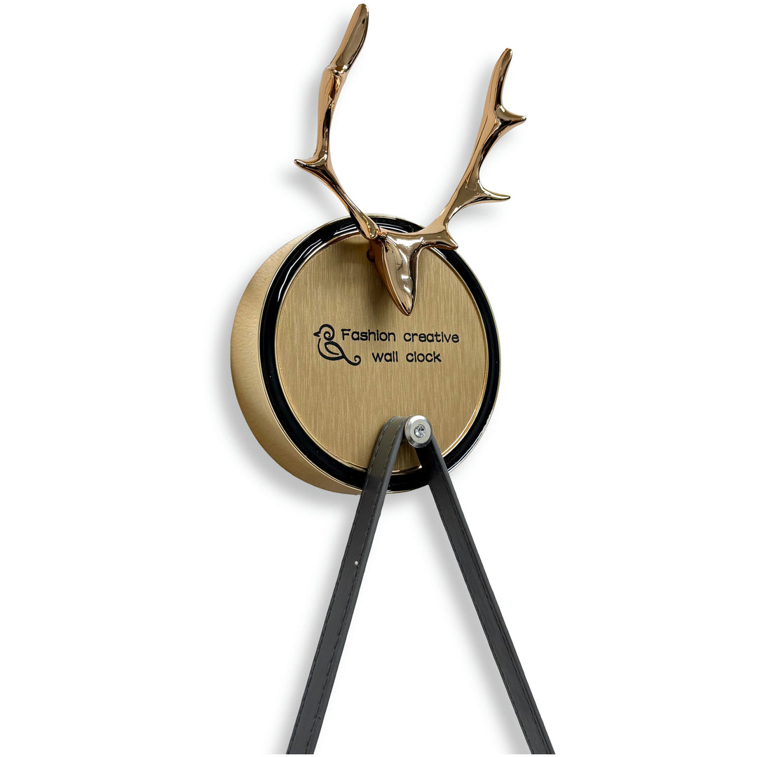 Victory Orla Gold Glitter Moving Gears Leather Strap Wall Clock 79cm CBL-6811 7