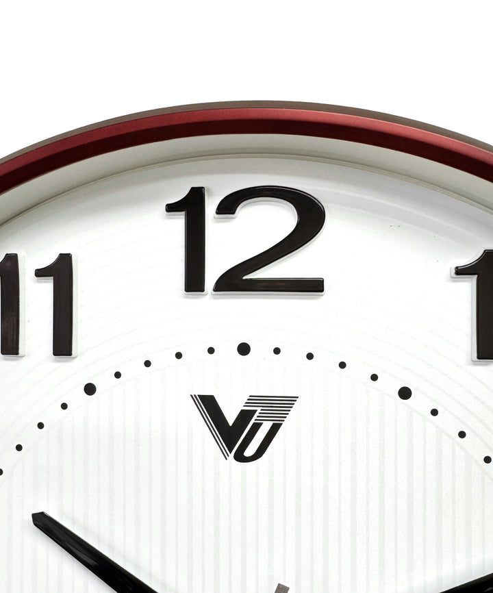 Victory Resty Pinstripe 3D Number Wall Clock Brown 39cm CBL-6844 5