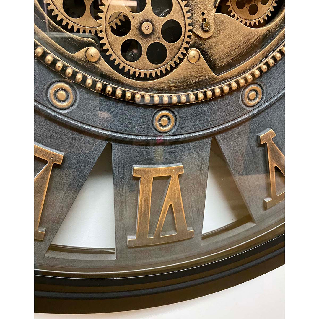 Victory Themis Metal Moving Gears Wall Clock 72cm CCM-1722 4
